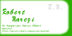 robert marczi business card