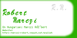 robert marczi business card